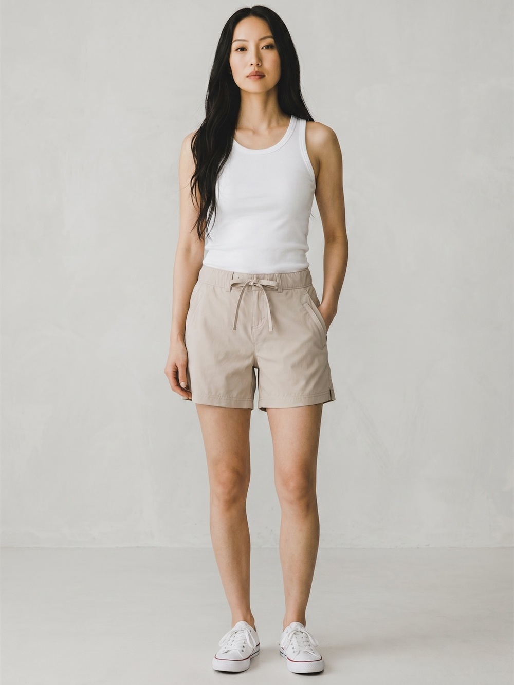 Magellan Outdoors Khaki Performance Fishing Shorts Women’s Large Beige Quick Dry